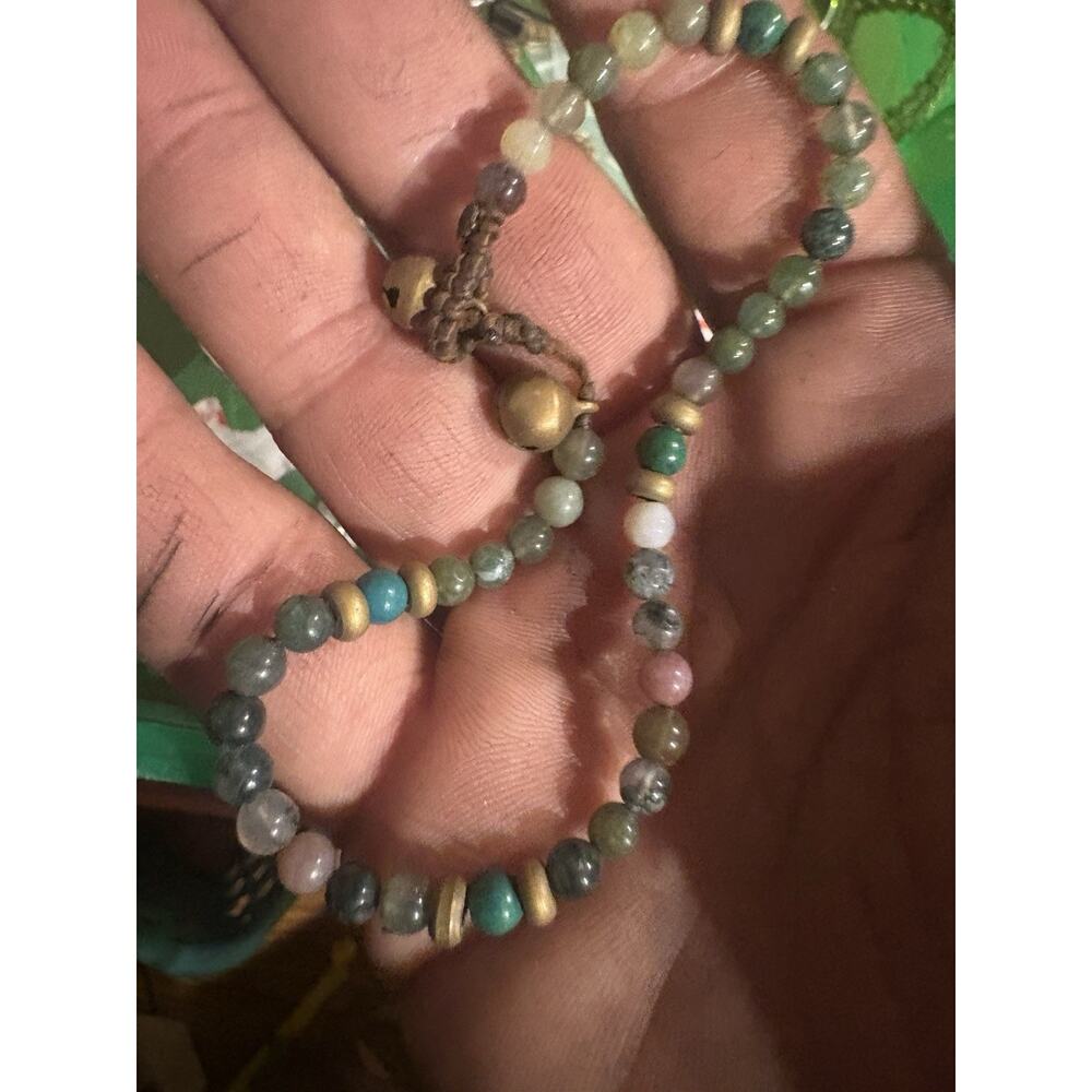 tourmaline agate pehnite rhodochrosite etc tibet bracelet